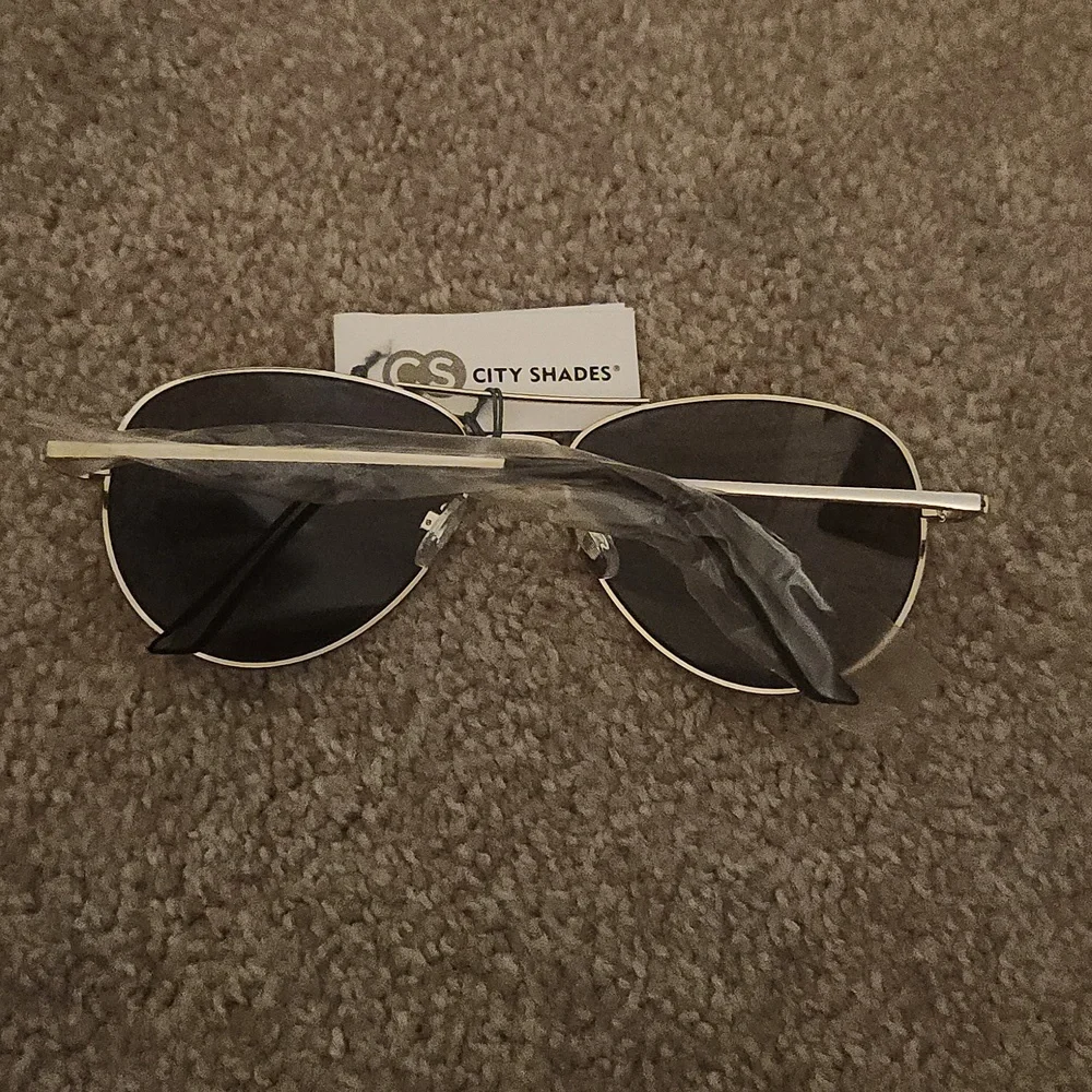 Silver Metallic Mirror Tinted Glasses